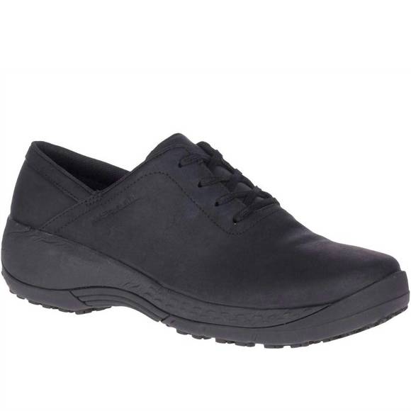 NEW MERRELL women's encore 2 lace non slip work shoe in black - Picture 1 of 8